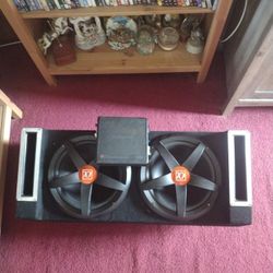 Speakers for car 12" In Custom Box With Amplifier 