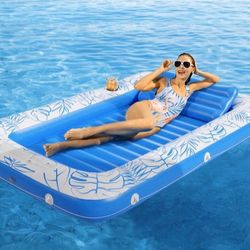 Inflatable Tanning Pool Lounger Float