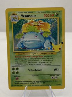 Venusaur 15/102 Holo - 25th Celebrations - Near Mint