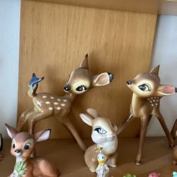 Antique 50s Disney Bambi Figures 