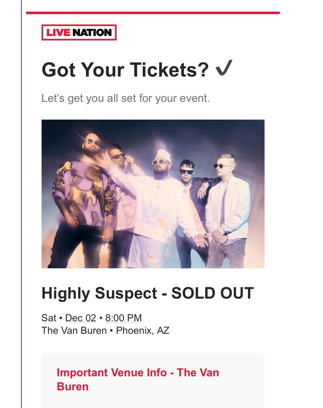 Highly Suspect - 12/2 - PHX (2 Tickets)