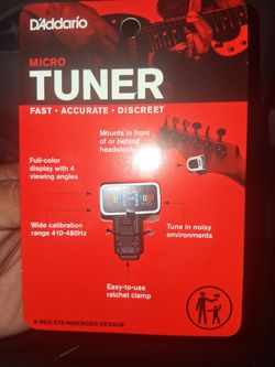 D'Addario Micro Clip-On Guitar Tuner