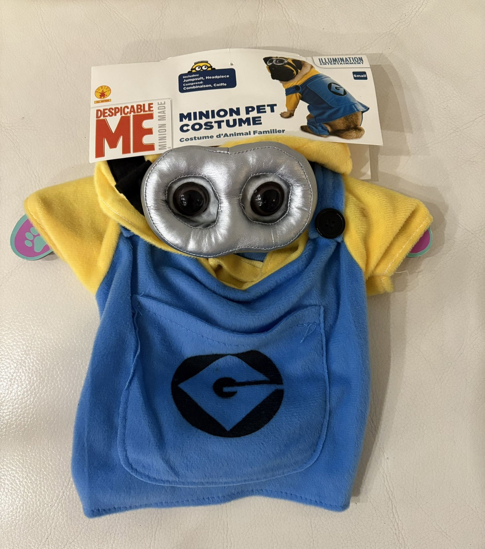 Minion Pet Costume Small Size