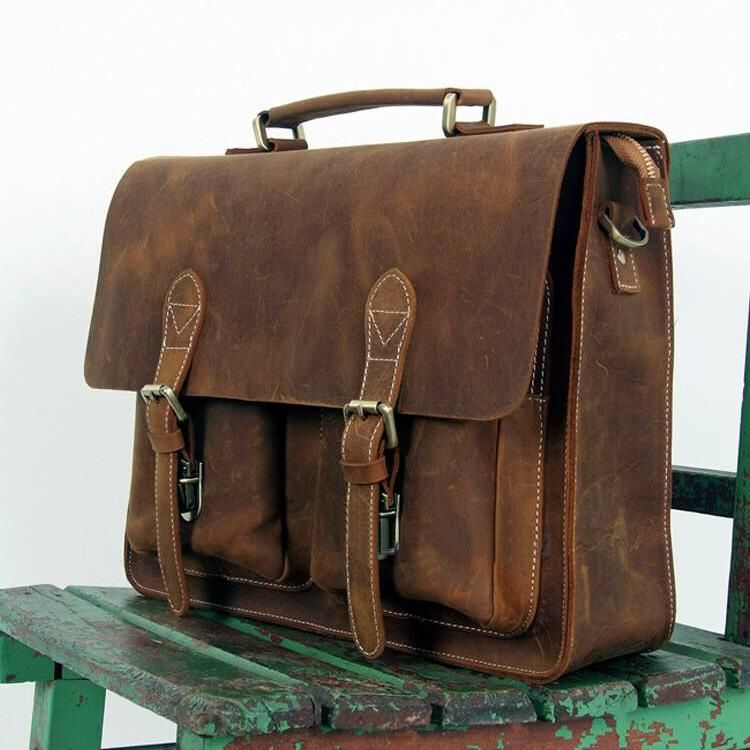 Leather messenger bag!!