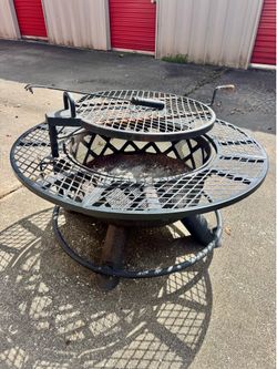 40” Wood Fire Pit with Grill