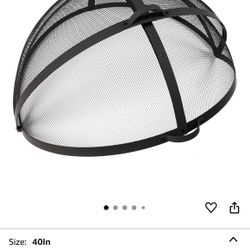 WeCooper Heavy-Duty Fire Pit Spark Screen, 40In