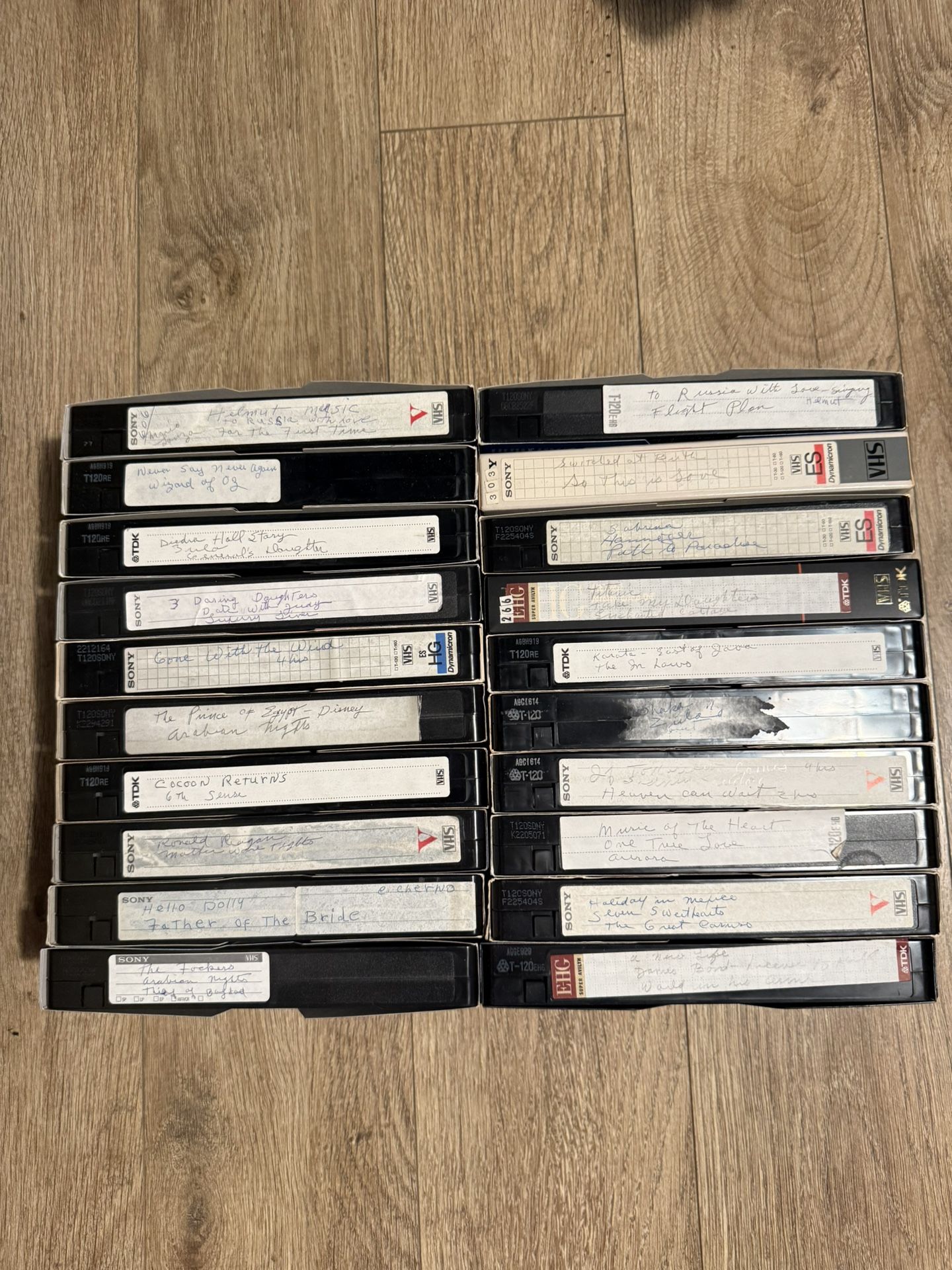 20  Recorded off tv VHS 80’s/90’s