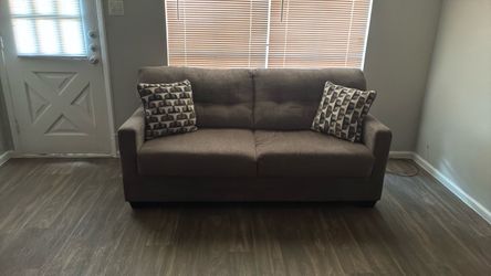 Signature Design by Ashley Chocolate sofa and love seat set