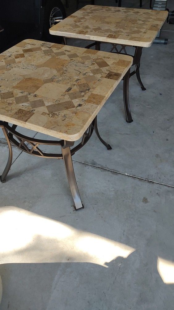 End Tables Stone Top