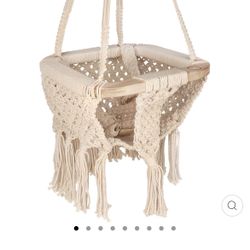Never Used Macrame Baby Swing 