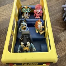 Bluey bus with Friends