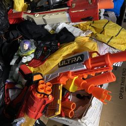 Lot of Nerf Blaster Toys