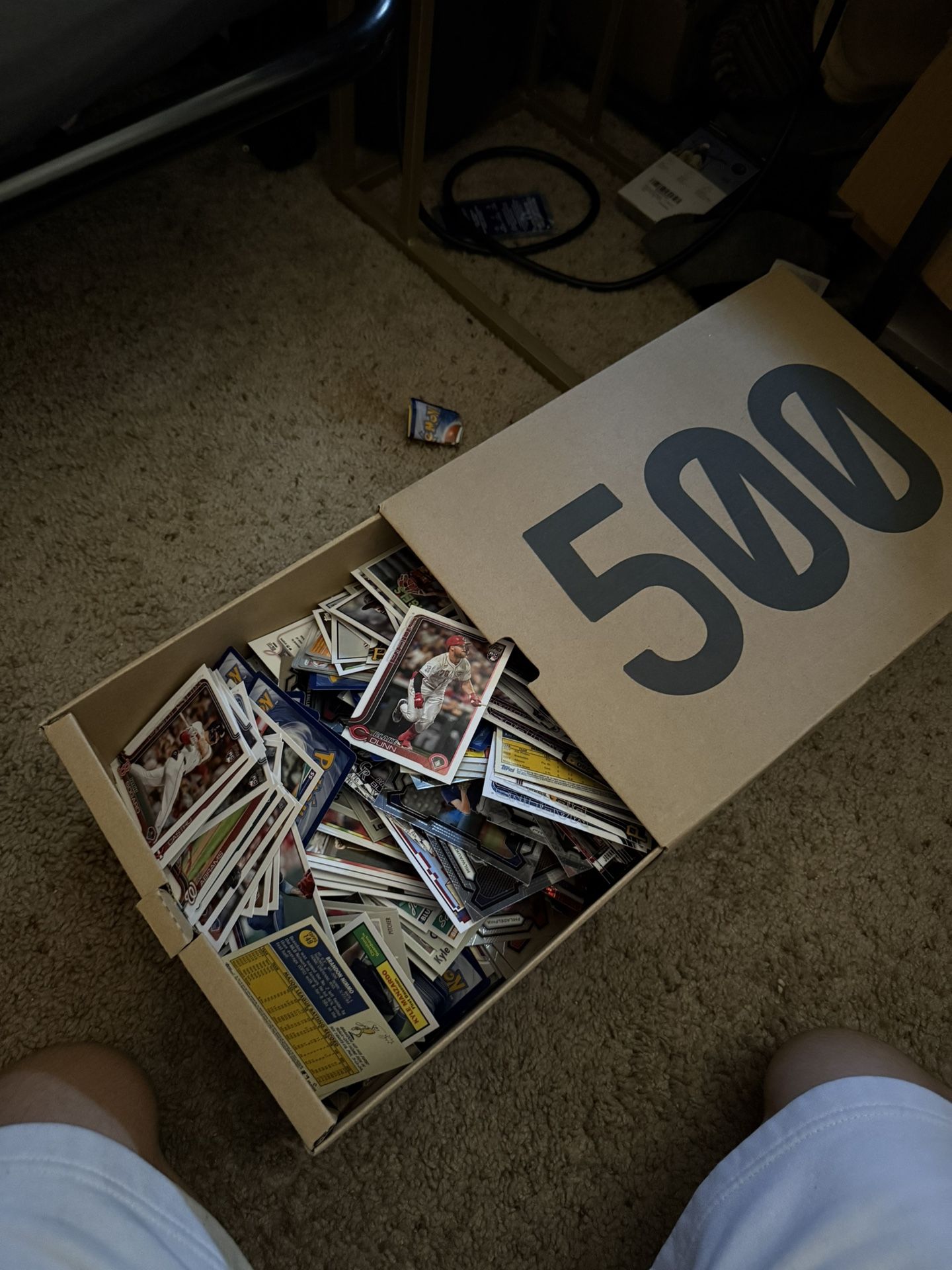 lot of random baseball, basketball, pokemon, and minecraft cards
