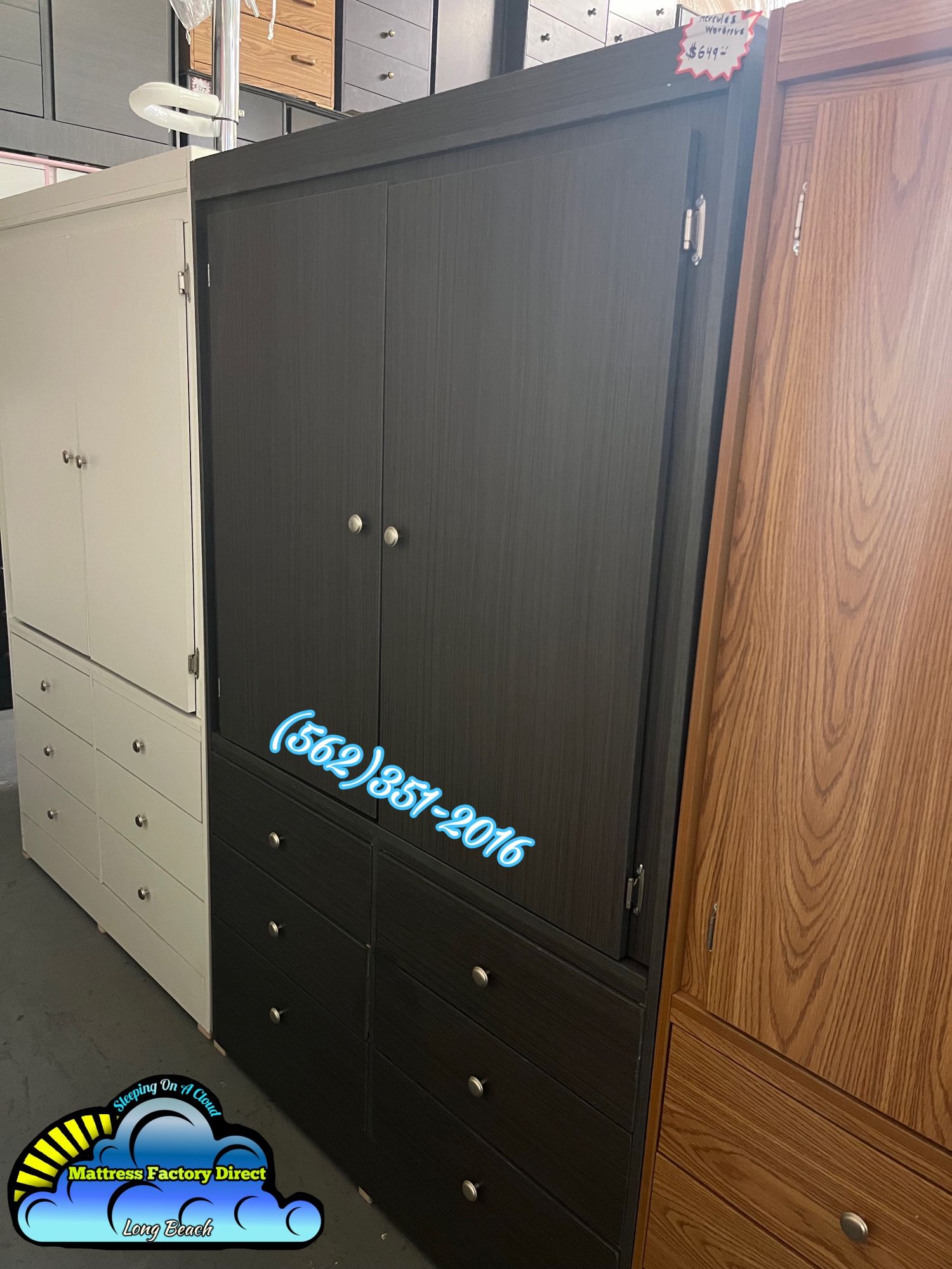 Grey Hercules Wardrobe Dresser