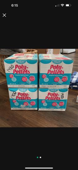 Four Boxes Of Polly pellets (for Weighted Blanket)