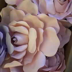 Decoration Pink Paper Flowers Only 25$