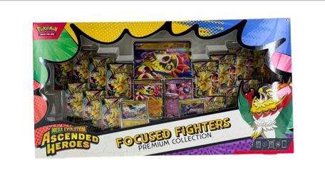 Pokémon Mega Evolution Ascended Heroes Focused Fighters Premium Collection