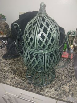 Distressed Metal Lantern 