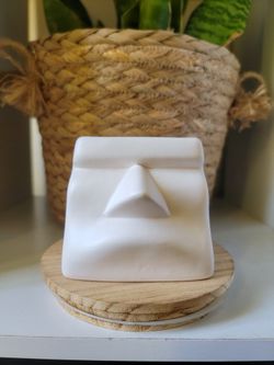 Plants Small Cream Face Planter/vase/pot