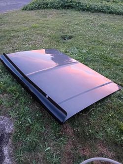 1987 GMC 1500 hood with bug guard