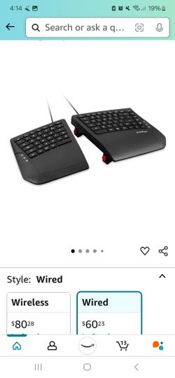 Wireless Split Keyboard 