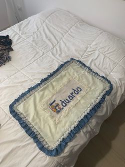 Brand New Handmade Pillowcase for Baby Boy Birthday Baptism Communion