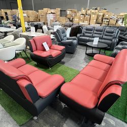 Modern 3Pcs Living Room Set / Juego de sala de estar moderno de 3 piezas