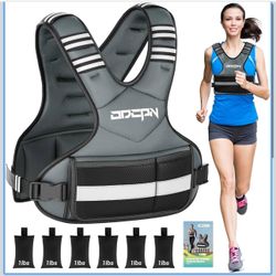 Weighted Vest Adjustable Weights for Women, 6-12 Lbs