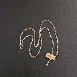 14k Gold Necklace 16 Inch