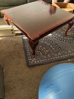 Elegant wooden coffee table