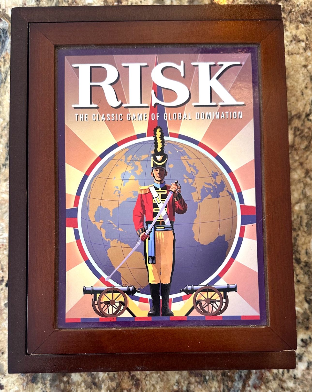 Risk Board Game In Wood Box