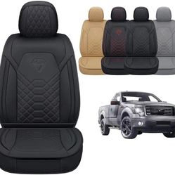 GXT Car Seat Cover Full Set with Waterproof Leather, Automotive Seat Cushion for Pickup Truck Fit for Select 2009-2022 Ford F-150 Models and 2017-2022