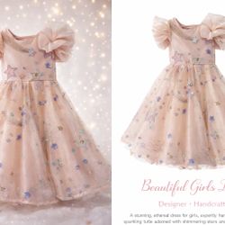 Unique designer dress for girl 5-7 years 
