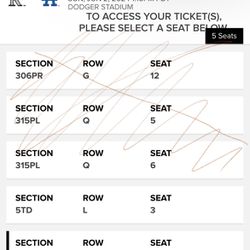 Dodger pup Day Tickets 