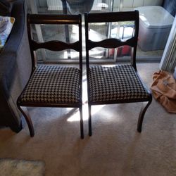 Two Wooden Chairs 