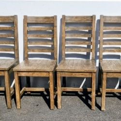 6 Farmhouse Type Dining chairs