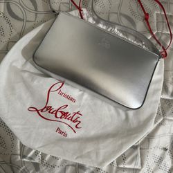 Christian Louboutin Loubila Metallic Leather Shoulder Bag