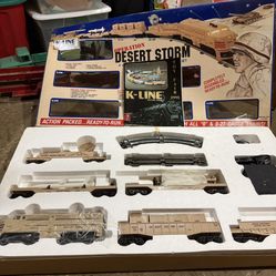 1990’s K-Line K-1125 Operation Desert Storm Diesel Freight Train Set Lionel NEW? 