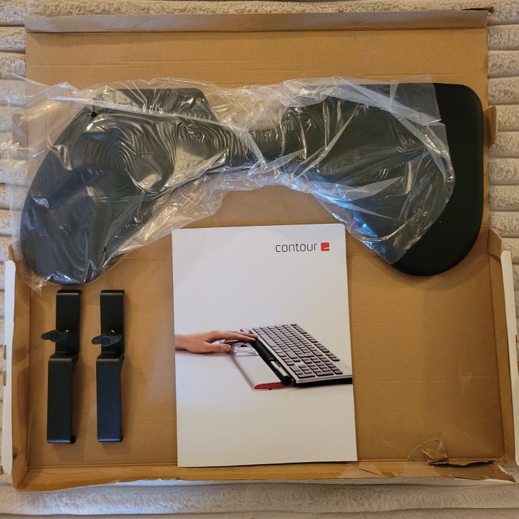 Contour Keyboard Arm Support. Clamp On Forearm Rest. Extra Wrist Support For Mouse. NEW