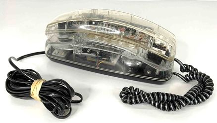 VINTAGE 1990s Conair SW205 Clear Transparent Touch Tone Telephone Phone - TESTED