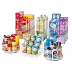 11 Piece Pantry Edit, Clear Plastic Modular Storage System, New in Box