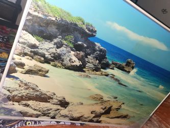 Framed Coastal Beach Photography Print