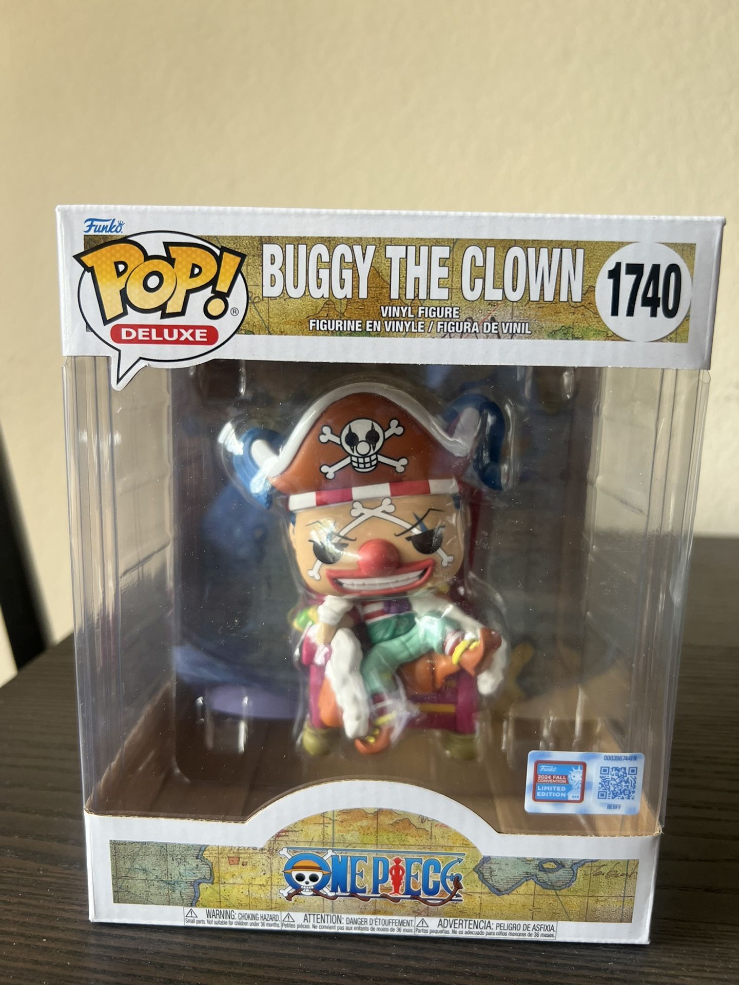 LE VAULTED EXC DELUXE Buggy Clown on Throne Funko Pop 1740 One Piece Anime Manga