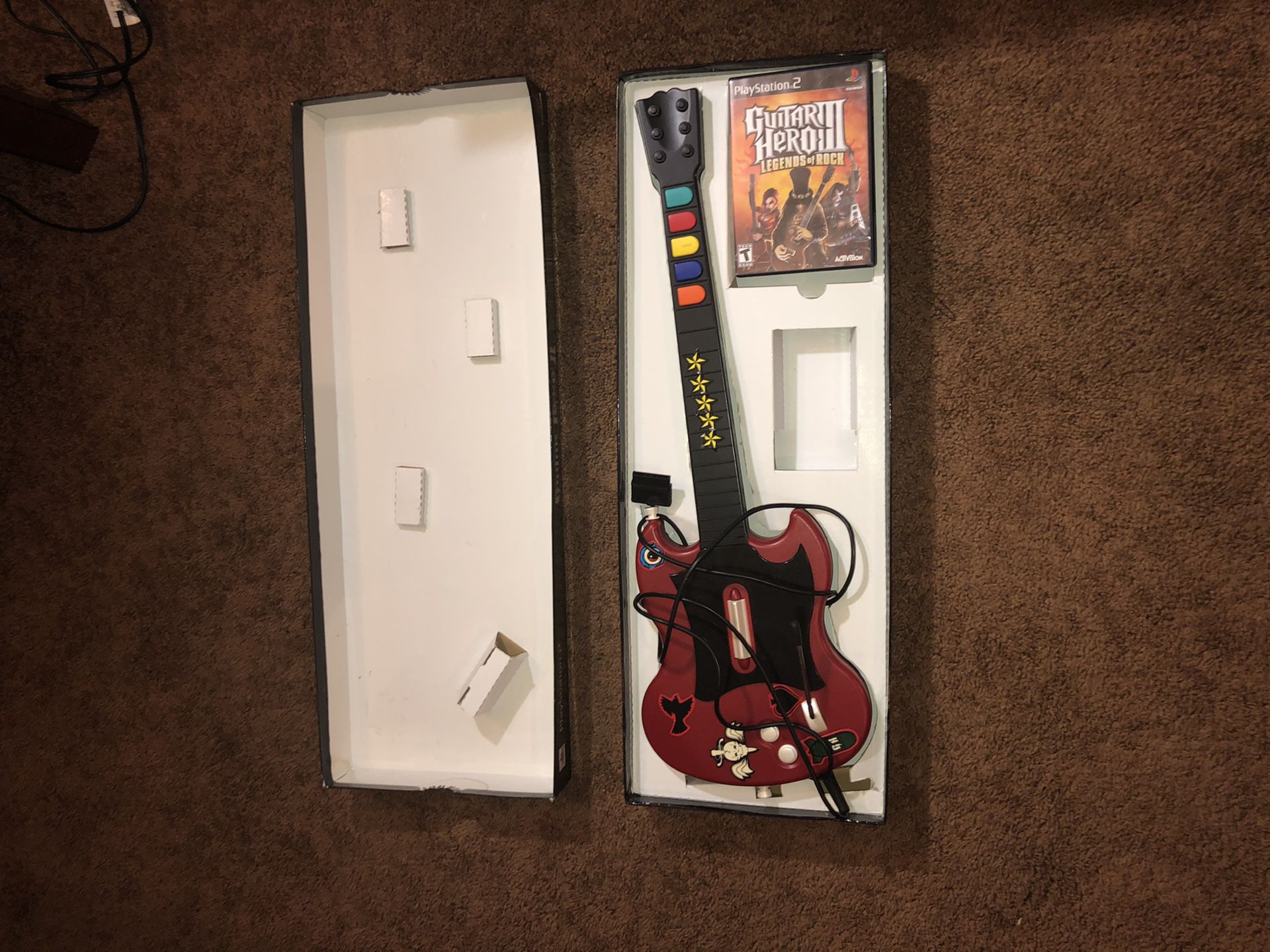 PS2 Guitar Hero RedOctane PSLGH + Game