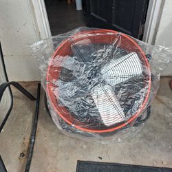 Heavy duty Portable Two speed drum fan.