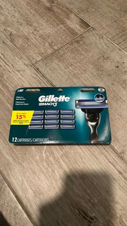 Gillette Mach3 Razor Blade Refill ,Manual Razor Men , 12 count