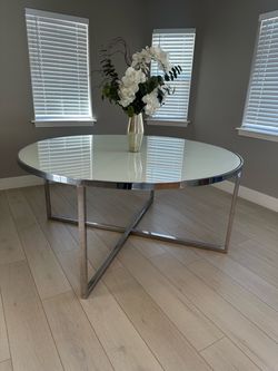 Glass dining table