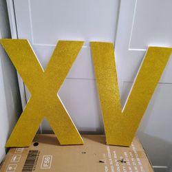 XV  Styrofoam Letters 