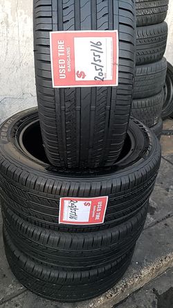 Four matching tires for sale 205/55/16