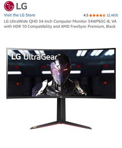 LG UltraWide QHD 34-Inch Computer Monitor 34WP65C-